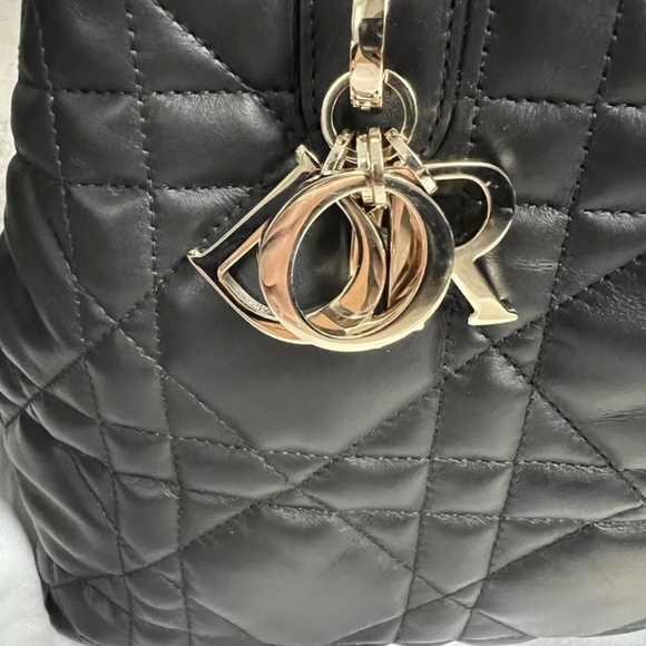 DIOR MEDIUM BLACK TOUJOURS BAG - Picture 2 of 13
